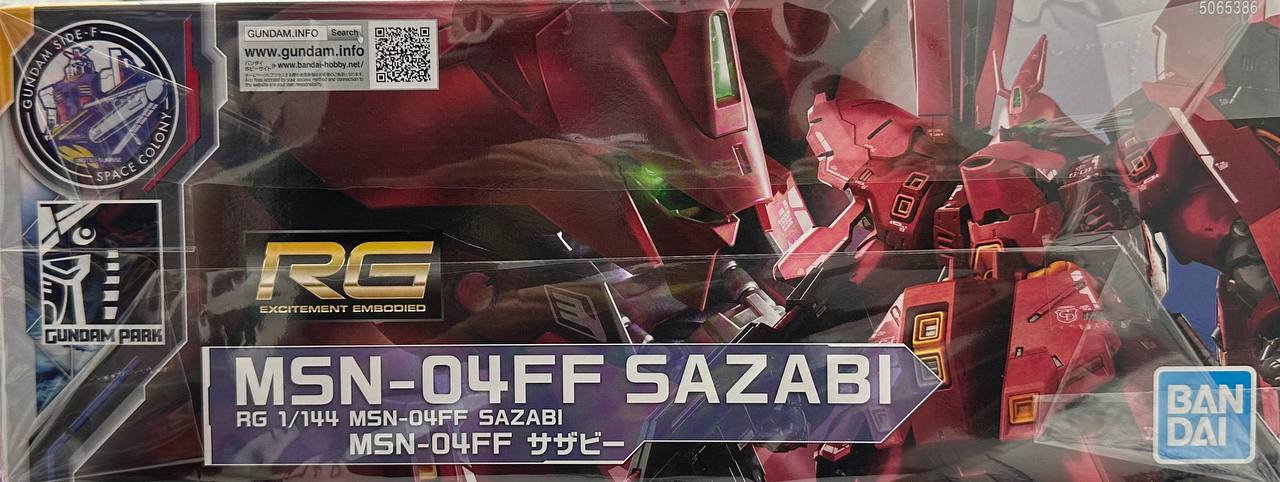 GUNDAM SIDE-F REAL GRADE (RG) 1/144 MSN-04FF SAZABI (GUNDAM SIDE-F VER.)